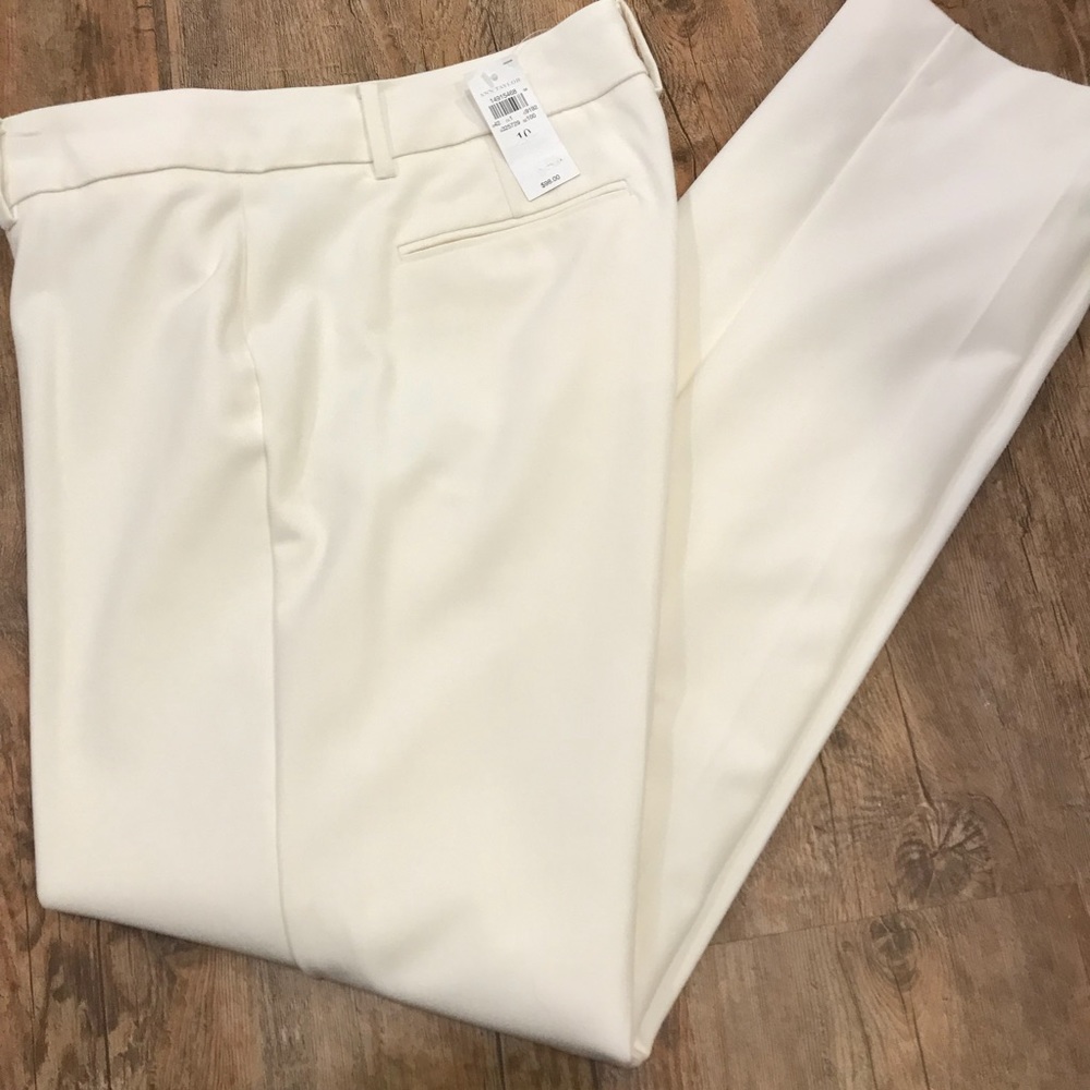Ann Taylor winter white dress pants NWT